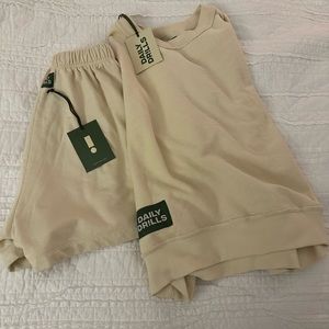 BRAND NEW DAILY DRILLS SWEAT SHORT SET!!!! ❕❕❕💚💚💚💚